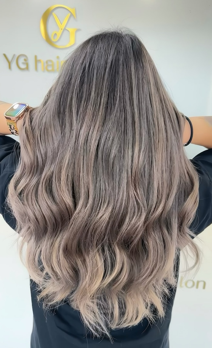 Mushroom Brown To Blonde Balayage Blend — Mushroom Brown Hair