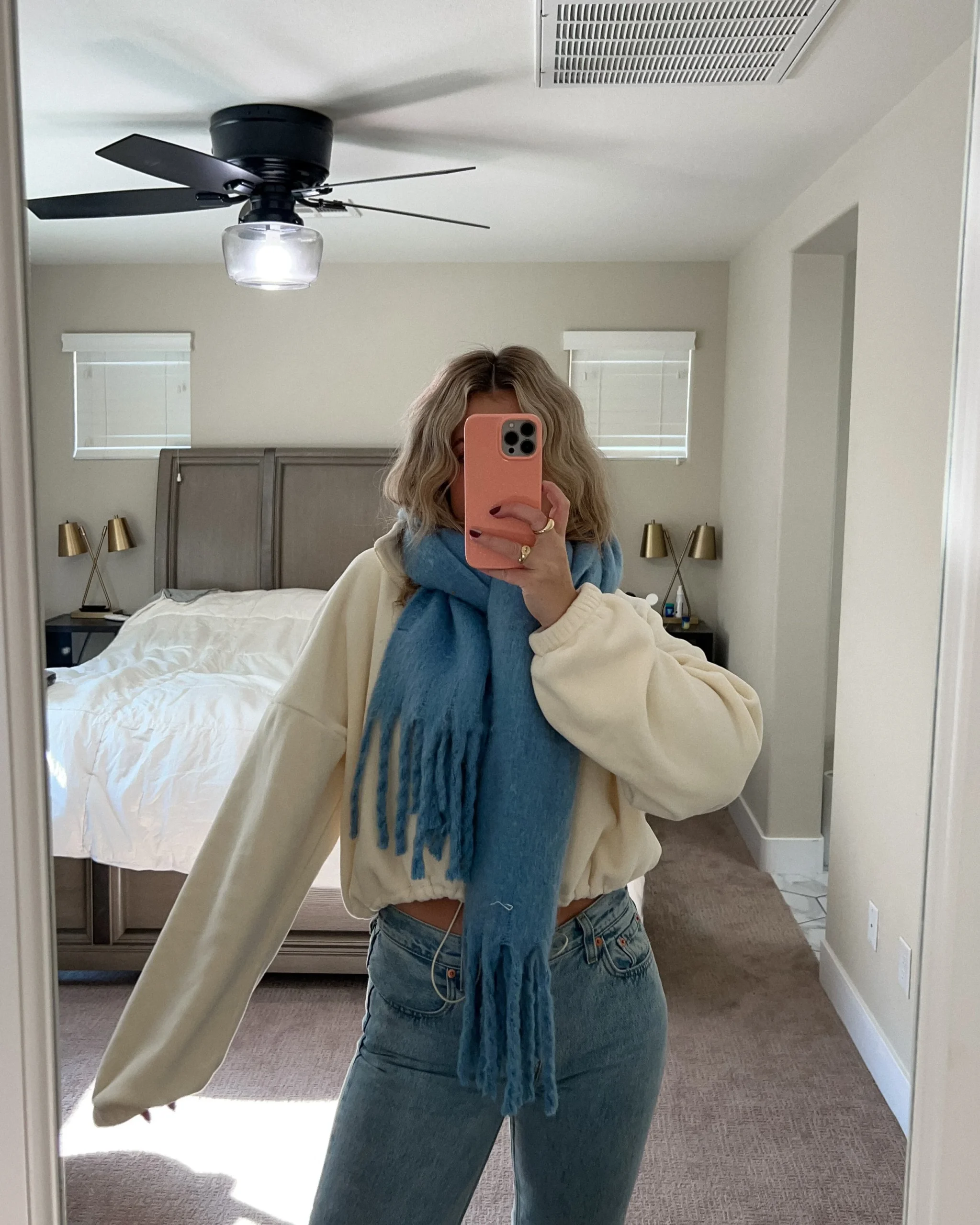 Ribbed Knit Top with Oversized Cardigan and Plaid Pants Ribbed Knit Top with Oversized Cardigan and Plaid Pants — Comfy Winter Outfits