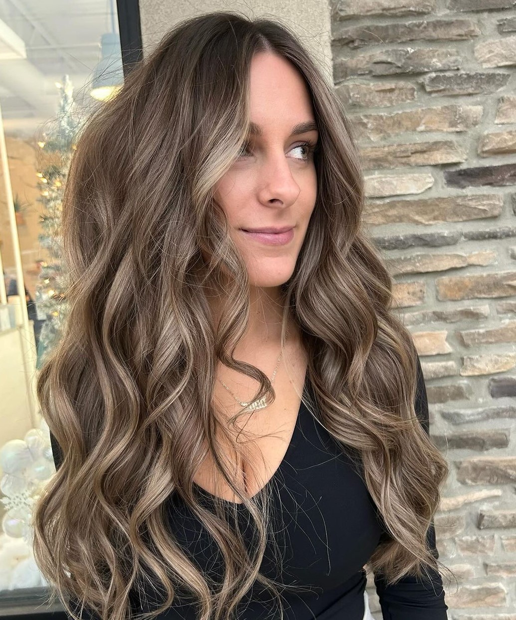 Layered Blonde Darker Roots Melt — Reverse Balayage