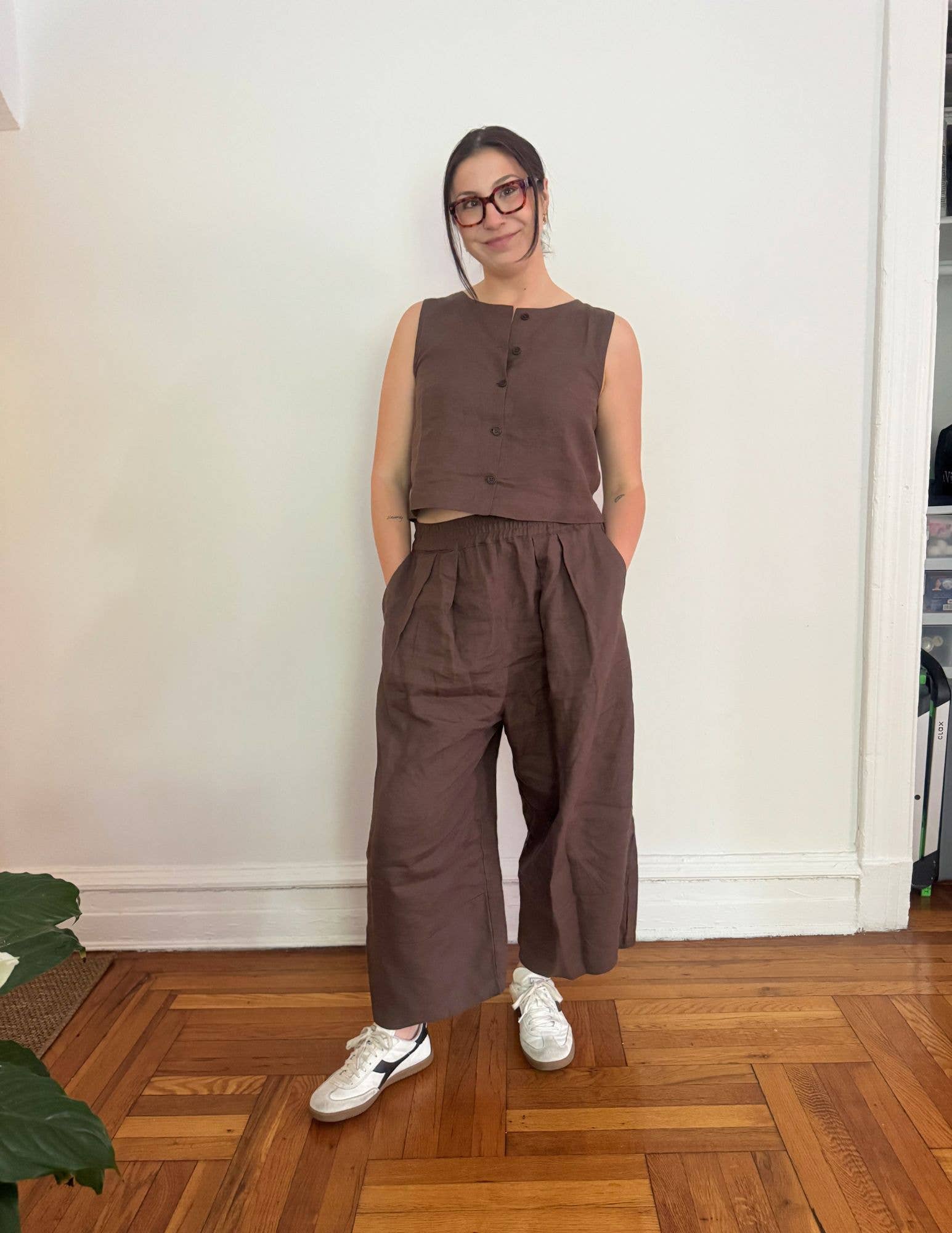 Relaxed Chocolate Brown Linen Set Relaxed Chocolate Brown Linen Set — Chocolate Brown Outfits