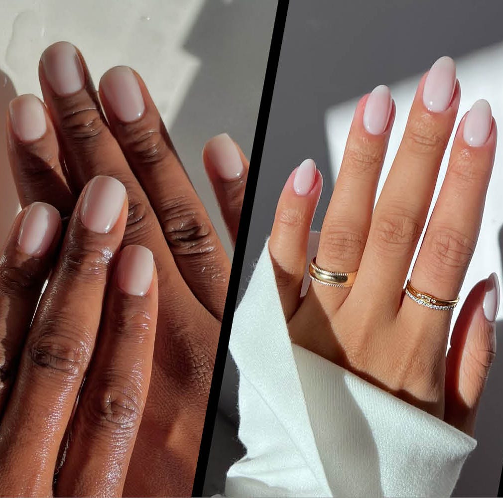 Effortless Milky Pink Oval Nails Effortless Milky Pink Oval Nails — Minimalist Winter Nails