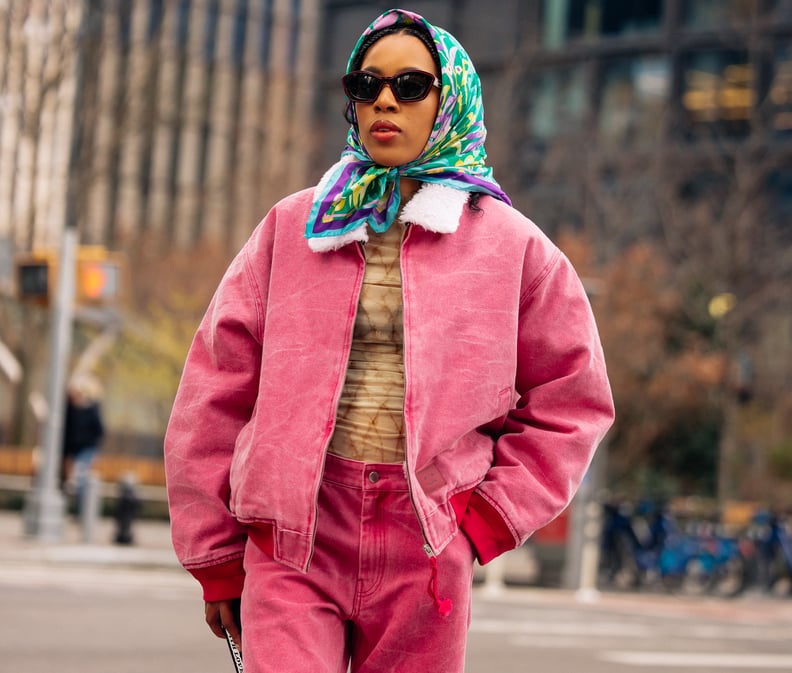 Pink Shearling Bomber Jacket for a Casual Winter Vibe Pink Shearling Bomber Jacket for a Casual Winter Vibe — Winter Outfits