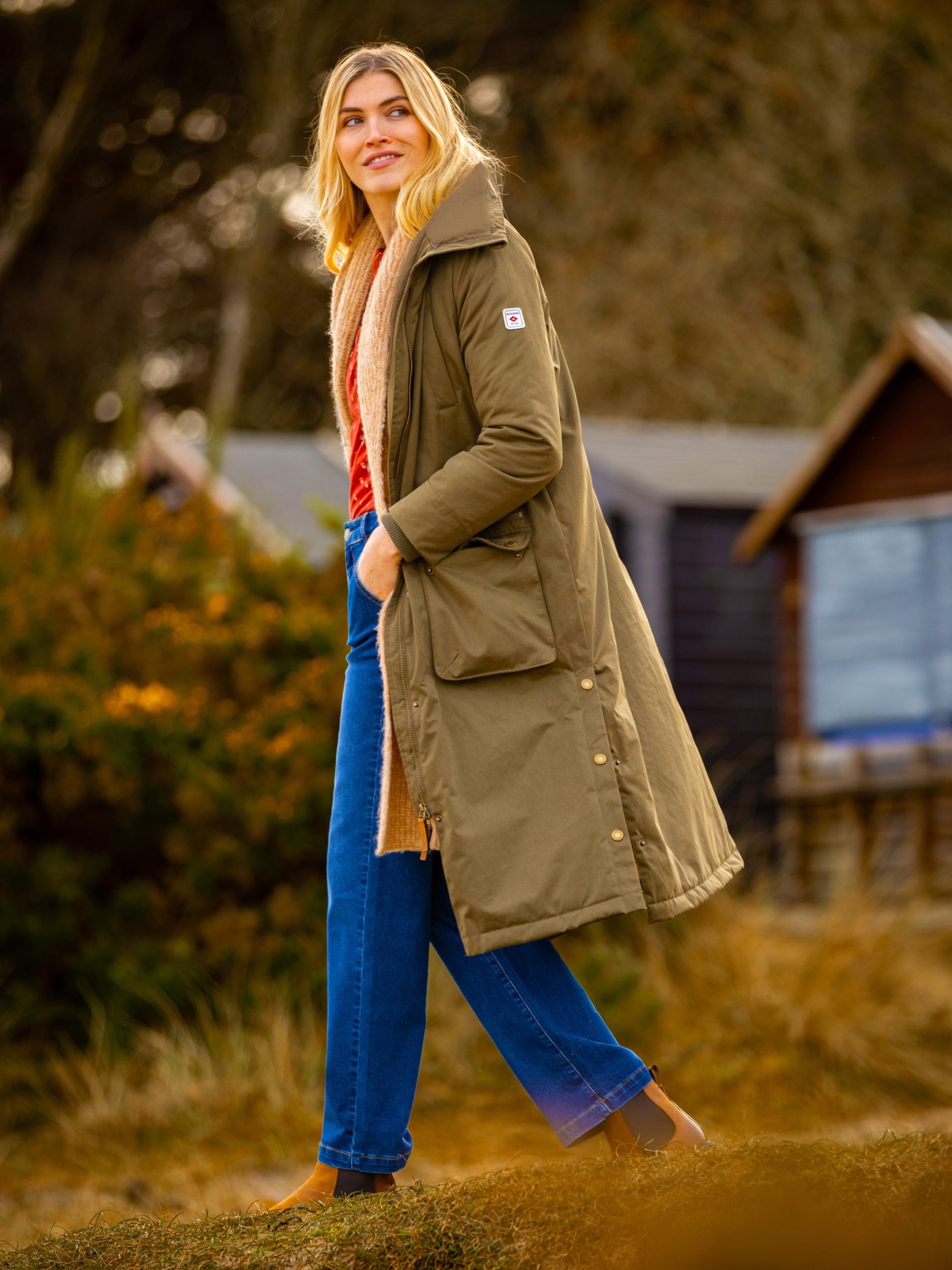 Outdoor Ready: Longline Parka Over Scarf and Top Outdoor Ready: Longline Parka Over Scarf and Top — Winter Layering Outfits