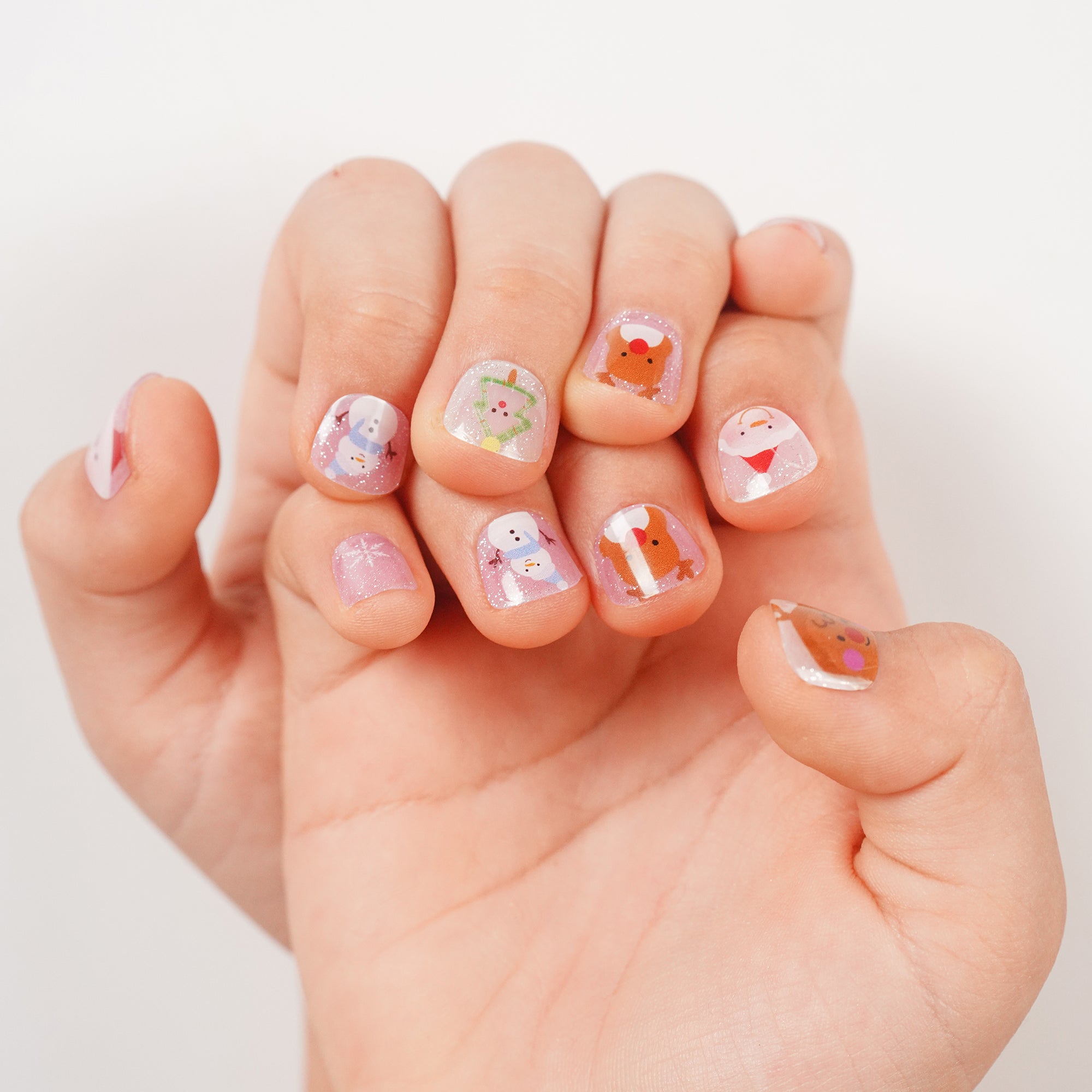All-Over Holiday Character Fun All-Over Holiday Character Fun — Winter Nails for Kids