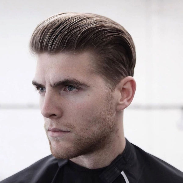 Ash Blonde Pompadour With Fade Ash Blonde Pompadour With Fade — Winter Haircuts for Men