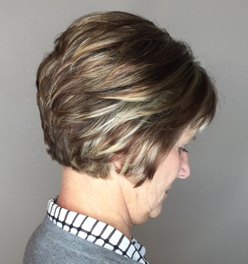 Voluminous Blonde Pixie Side View Voluminous Blonde Pixie Side View — Winter Haircuts for Women Over 60