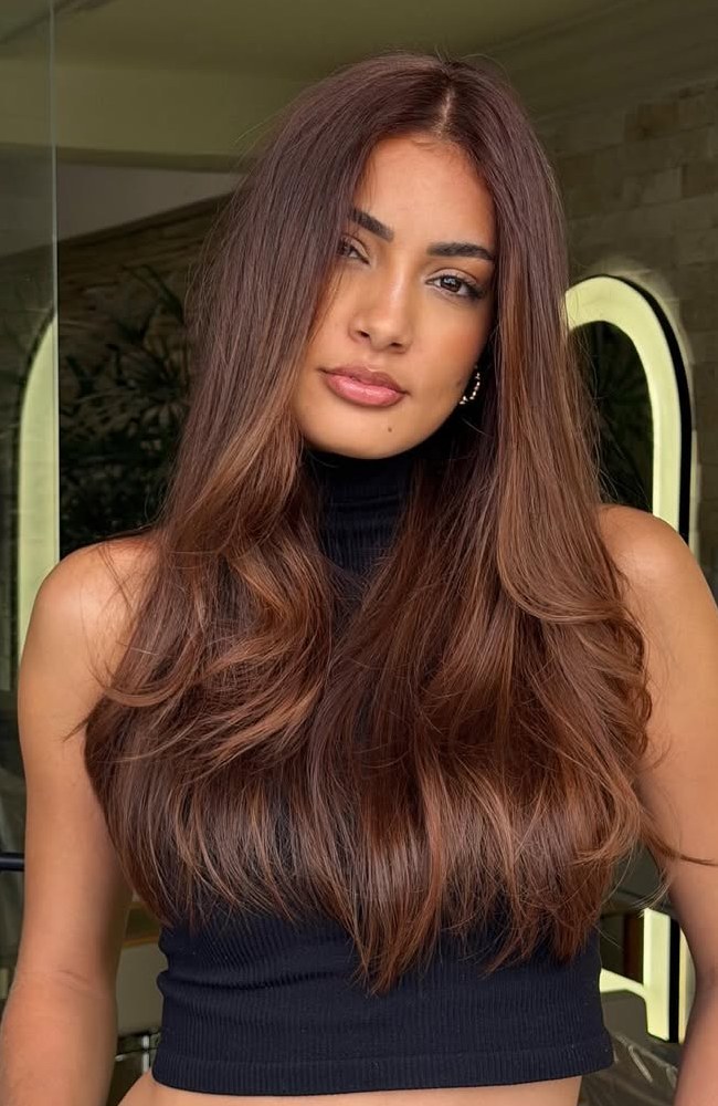 Warm Cinnamon Brown Hue — Cinnamon Brown Hair
