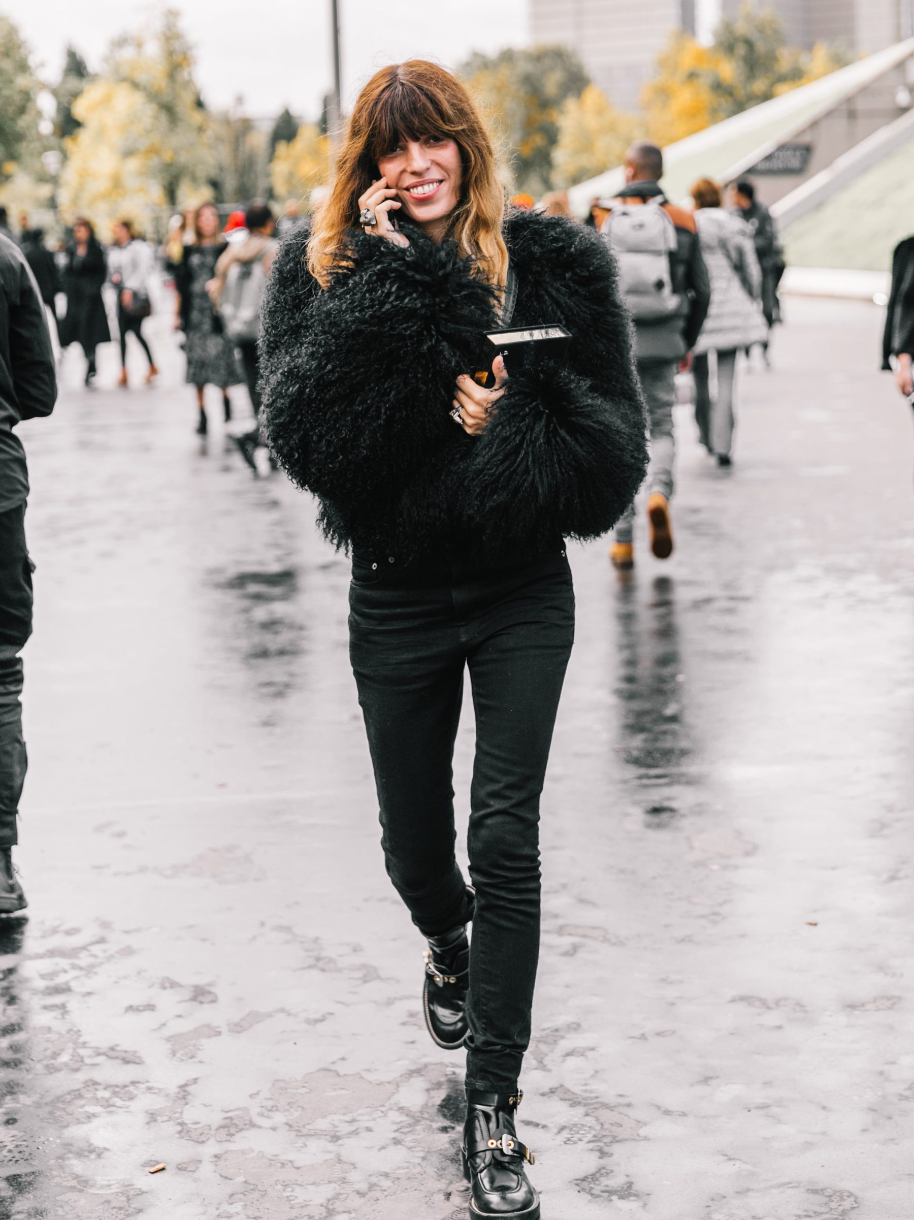 Textured Faux Fur Jacket for Stylish Winter Night Outs Textured Faux Fur Jacket for Stylish Winter Night Outs — Warm Winter Outfits