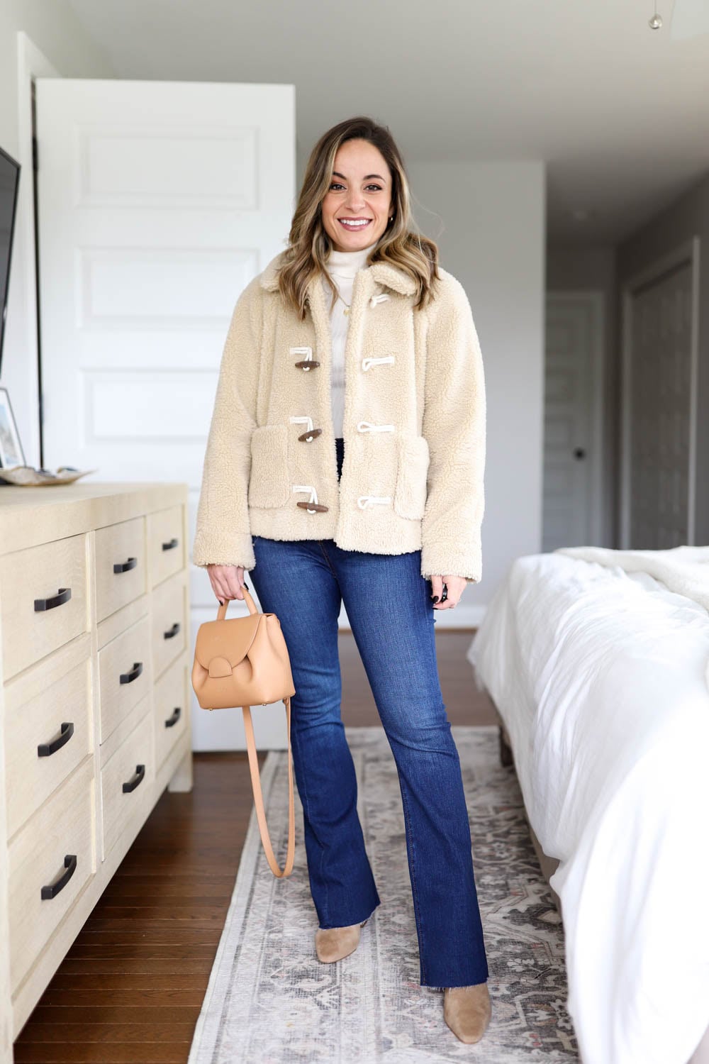 Teddy Fleece Jacket with Toggle Closures Teddy Fleece Jacket with Toggle Closures — Fleece Jacket Outfits