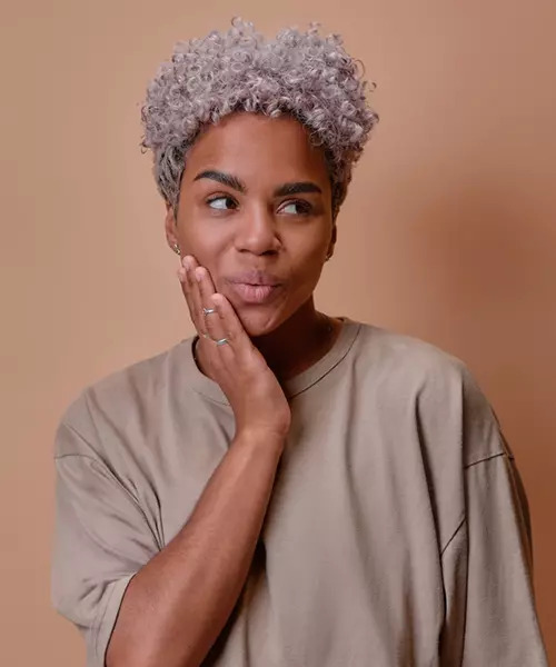 Ash Blonde With Lavender Undertones — Winter Hair Colors for Black Women