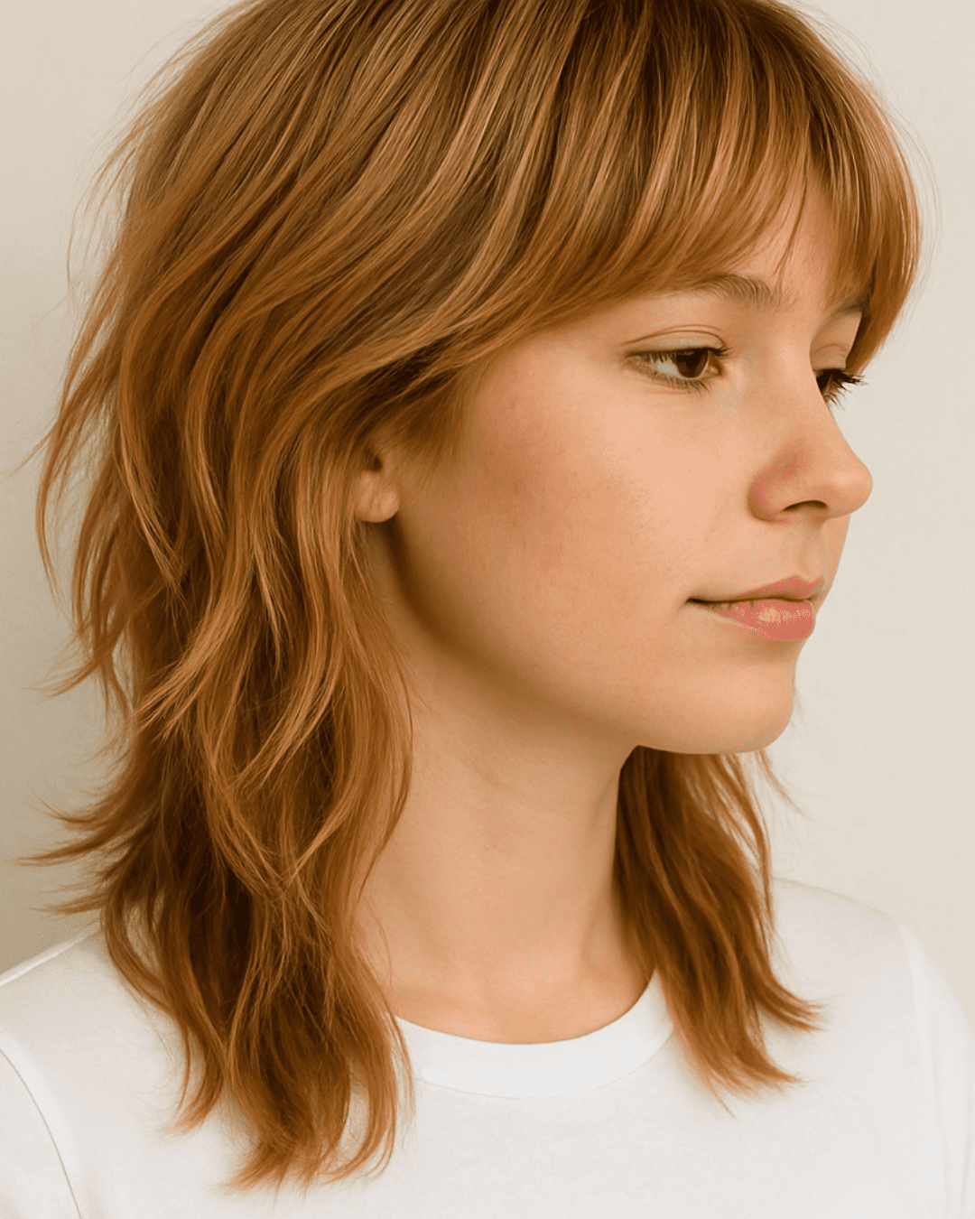 Collarbone Copper Blonde Shag Collarbone Copper Blonde Shag — Winter Haircuts for Women