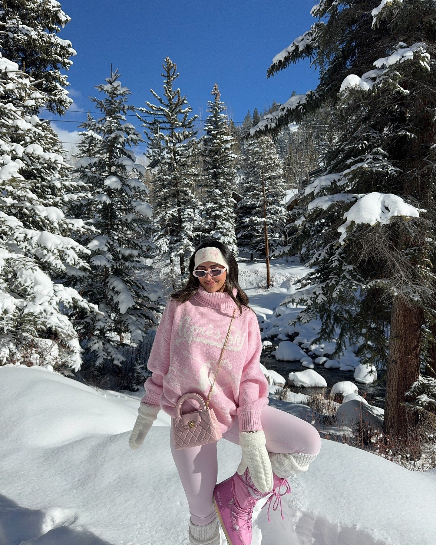 Monochromatic Pink Ensemble for a Playful Snow Day — Snow Day Outfits