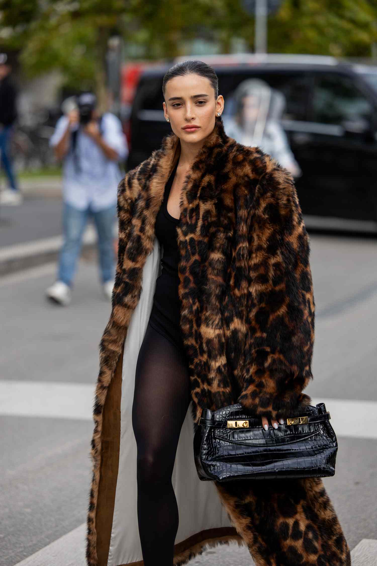 Wild Style: Leopard Print Faux Fur Coat for a Bold Birthday Statement — Winter Birthday Outfits