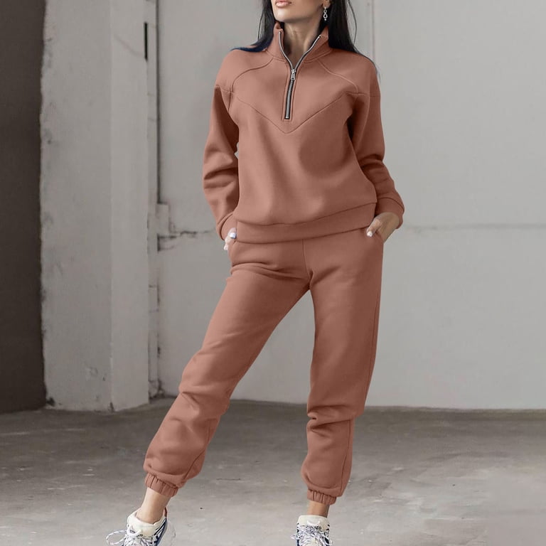 Rose Pink Tracksuit for Casual Comfort — Winter Streetwear Outfits