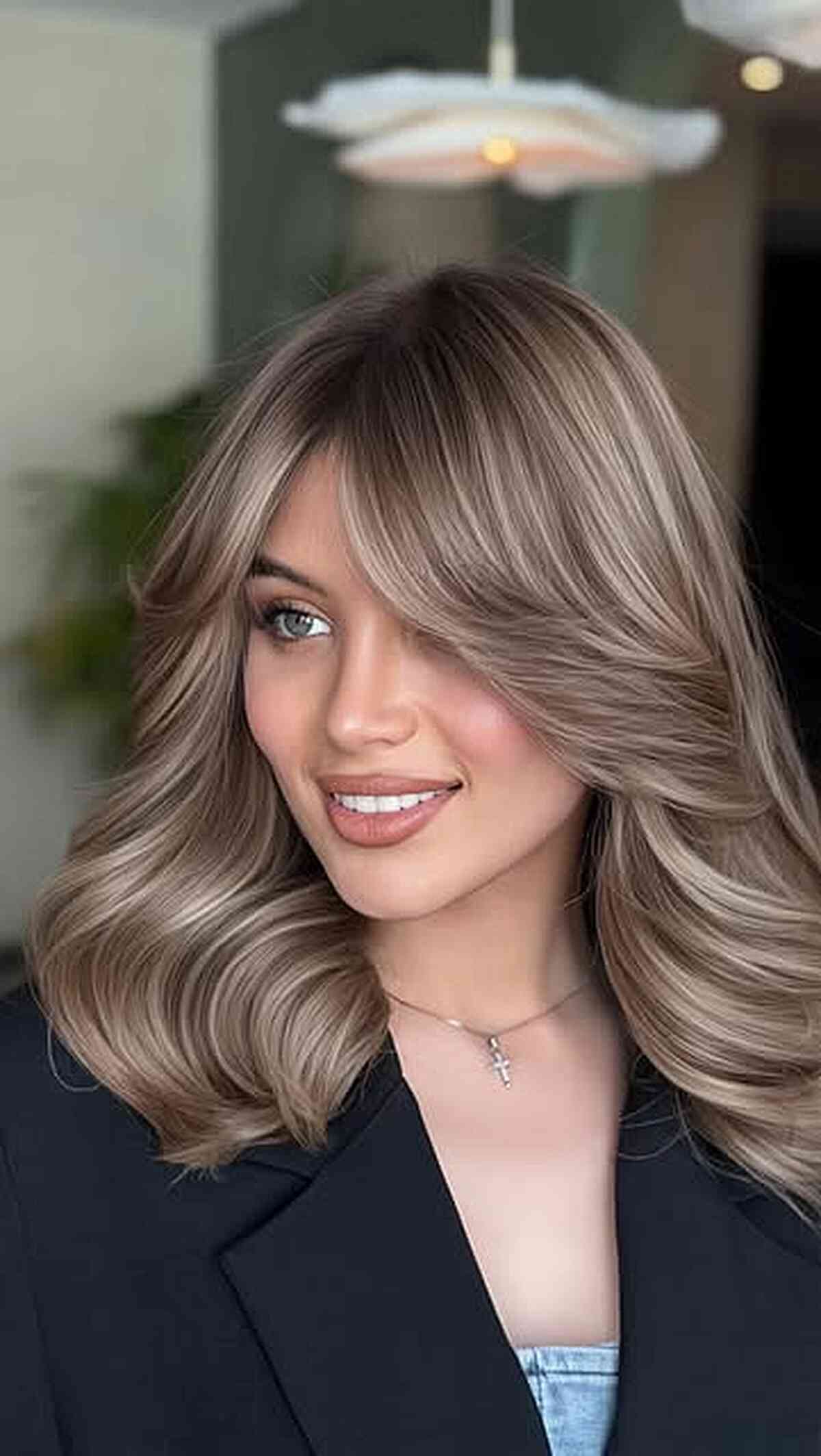 Ashy Mushroom Brown Balayage — Mushroom Brown Hair