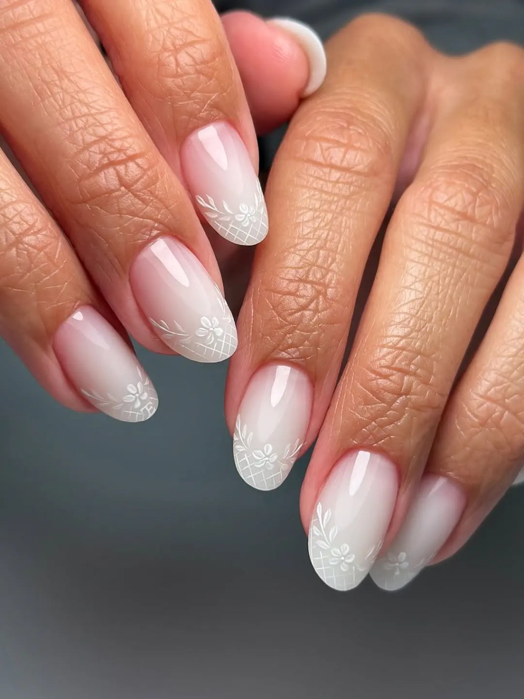 Delicate Lace Gradient Cuticle Accent Delicate Lace Gradient Cuticle Accent — Lace Nails