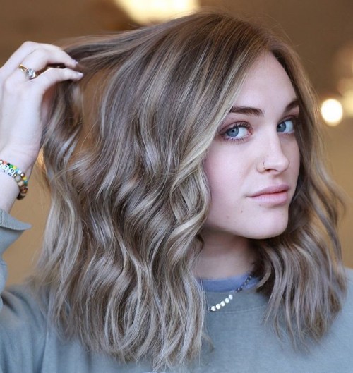 Ash Blonde With Darker Lowlights Collarbone Ash Blonde With Lowlights — Lowlights for Blonde Hair