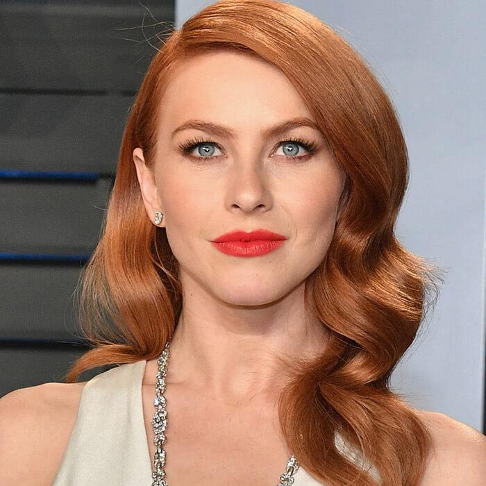 Bright Copper Side-Swept Bangs Bright Copper Side-Swept Bangs — Winter Copper Hair Color