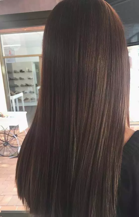 Mid-Back Air Dried Layers — Dark Chocolate Brown Hair
