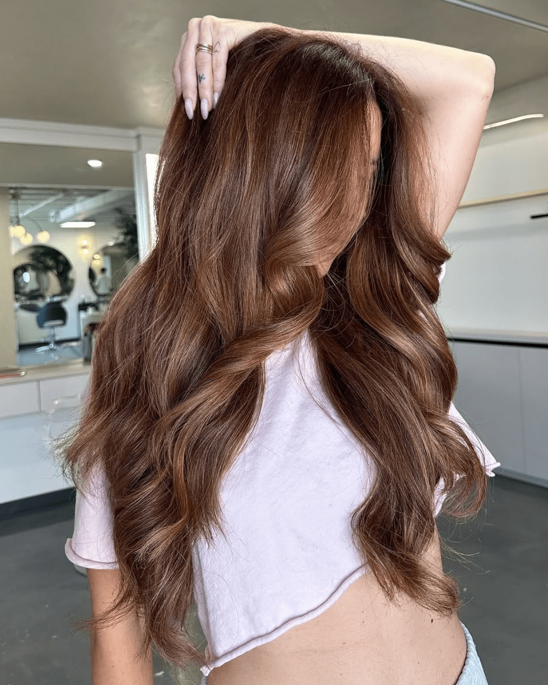 Honey Brown With Golden Highlights — Cinnamon Brown Hair