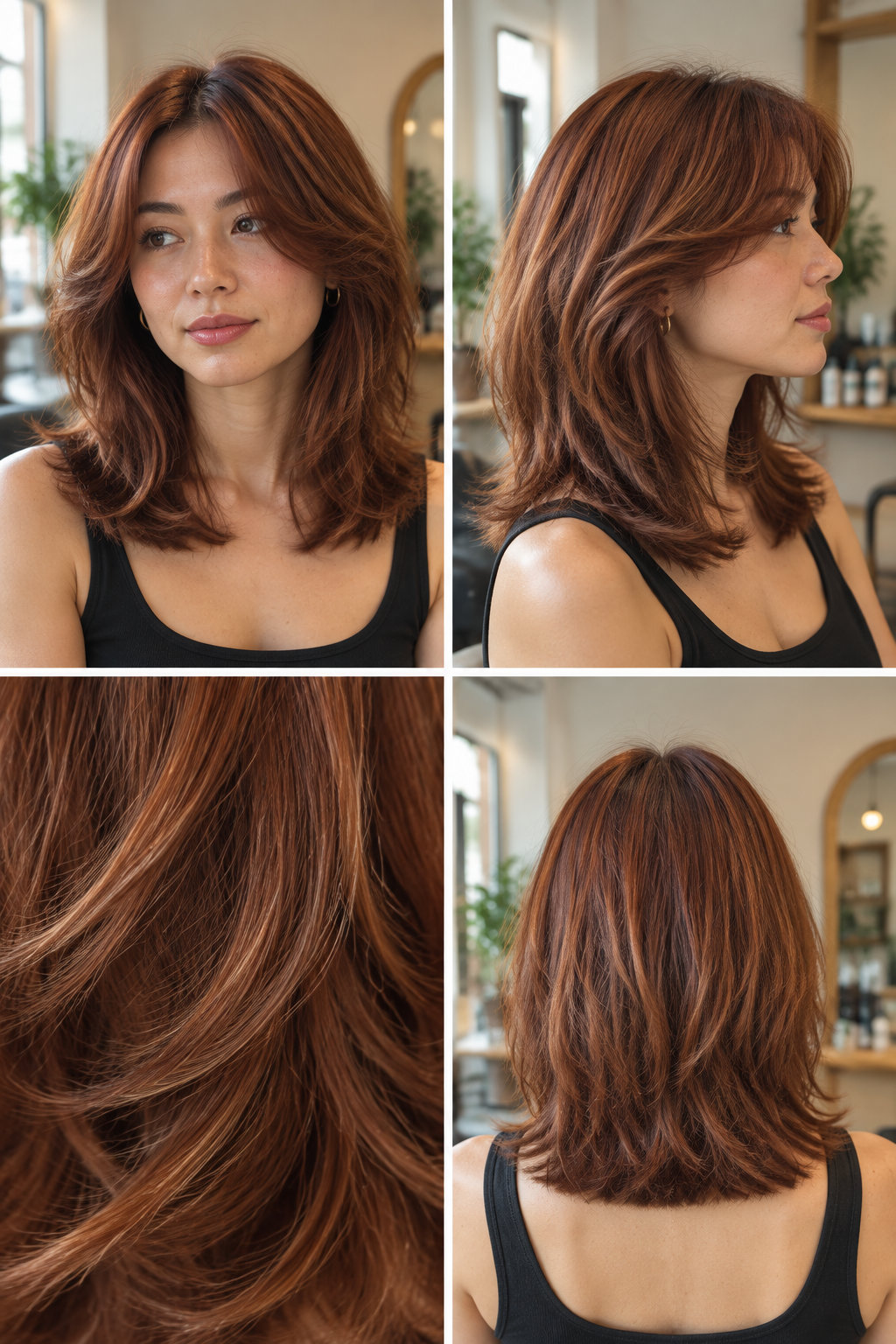 The Modern Shag With Curtain Bangs The Modern Shag With Curtain Bangs — trendy haircuts for women