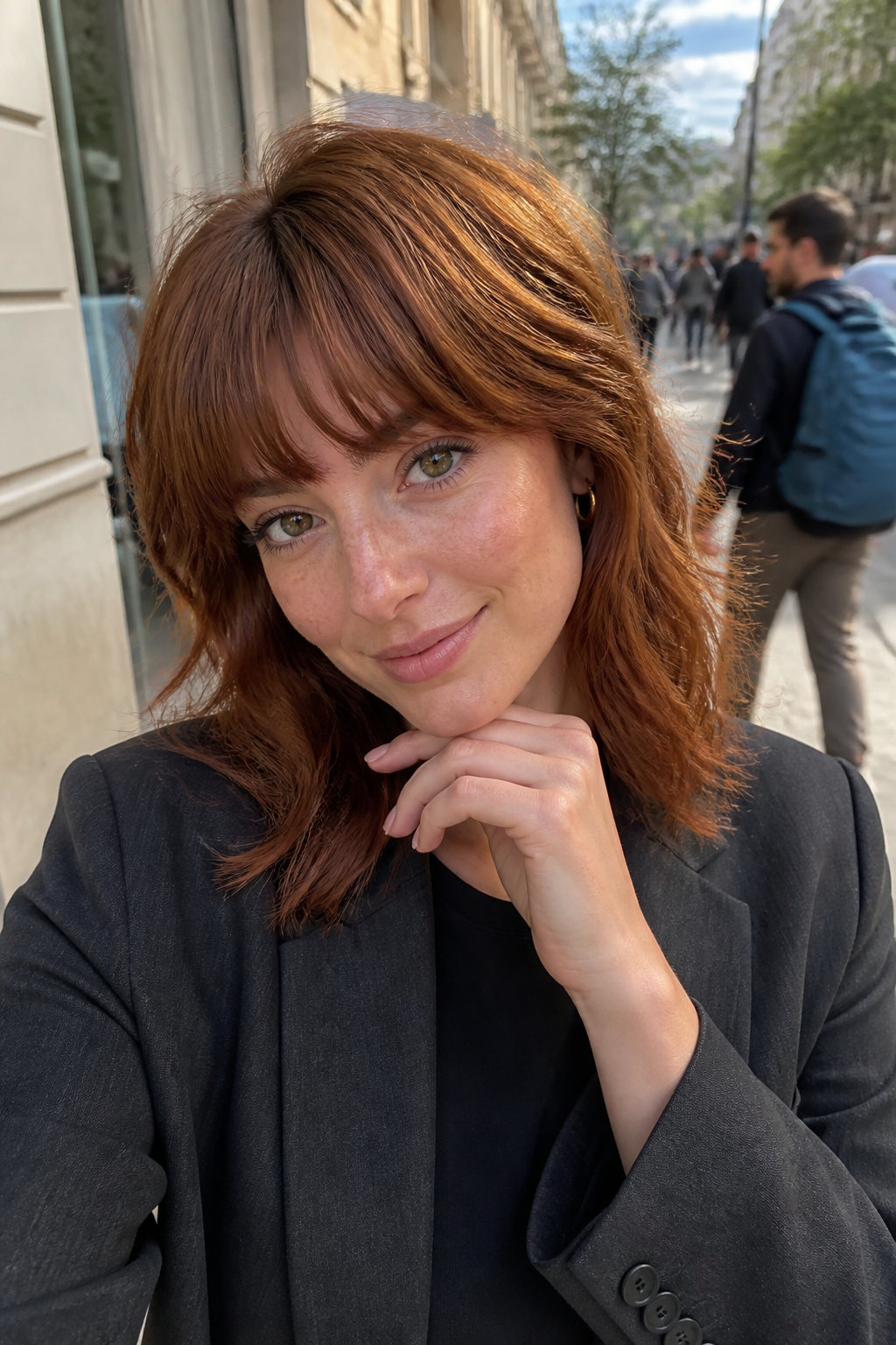 The Shag With Full Bangs: Retro Texture The Shag With Full Bangs: Retro Texture — trendy haircuts for women