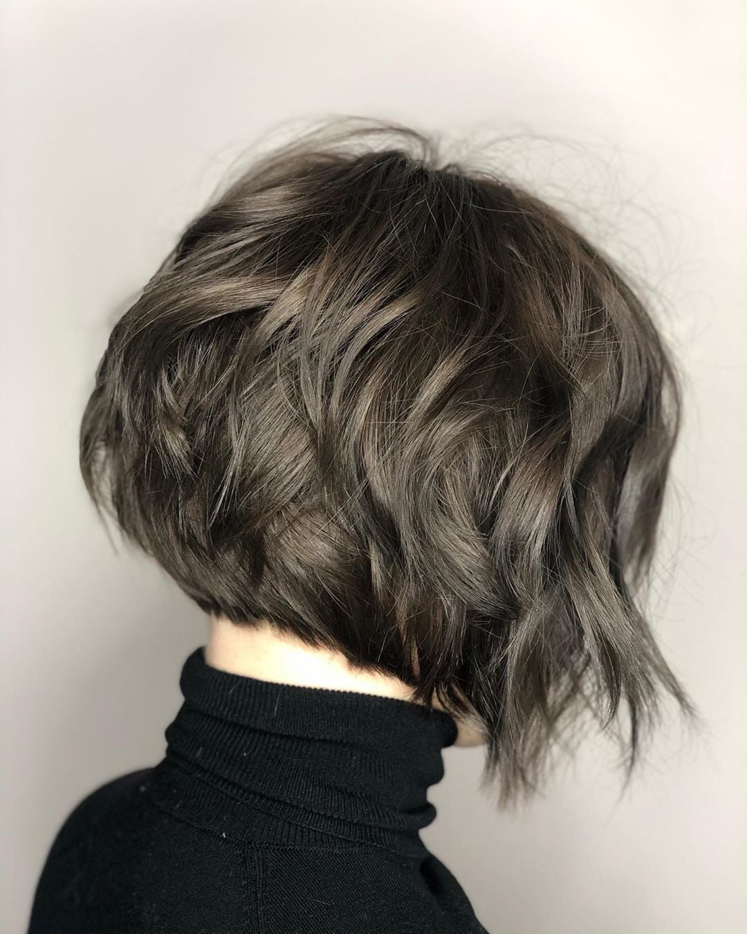 Thick Dark Brown Collarbone A-Line Bob Thick Dark Brown Collarbone A-Line Bob