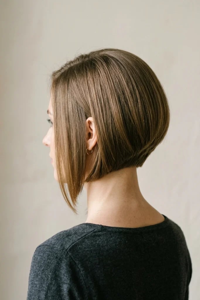 Medium Brown Thick A-Line Bob Medium Brown Thick A-Line Bob