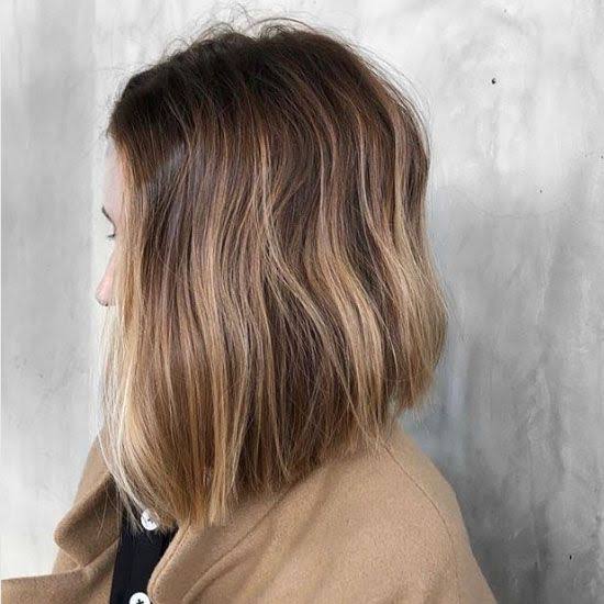 Dark Blonde A-Line Bob With Loose Waves Dark Blonde A-Line Bob With Loose Waves