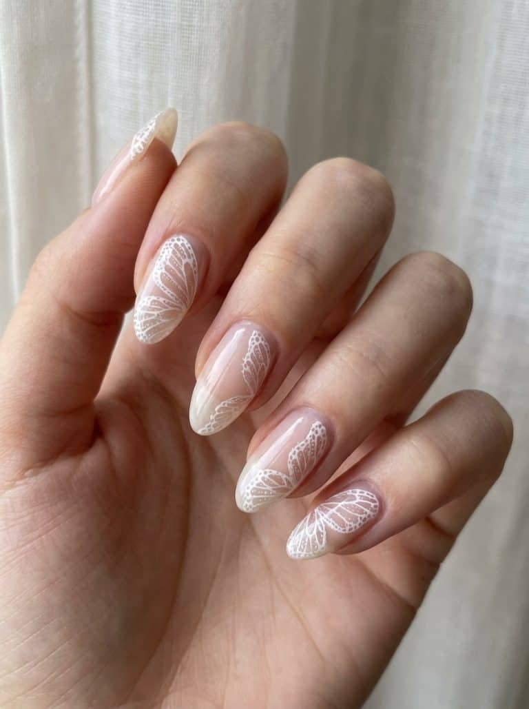 Nude Pink Minimalist Bow Almond Nails Nude Pink Minimalist Bow Almond Nails — Aesthetic Nails