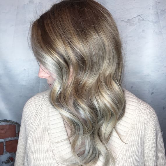 Shoulder Length Ash Blonde With Subtle Highlights, Collarbone