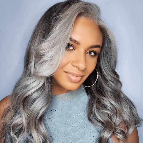 Long Wavy Ash Blonde With Darker Roots