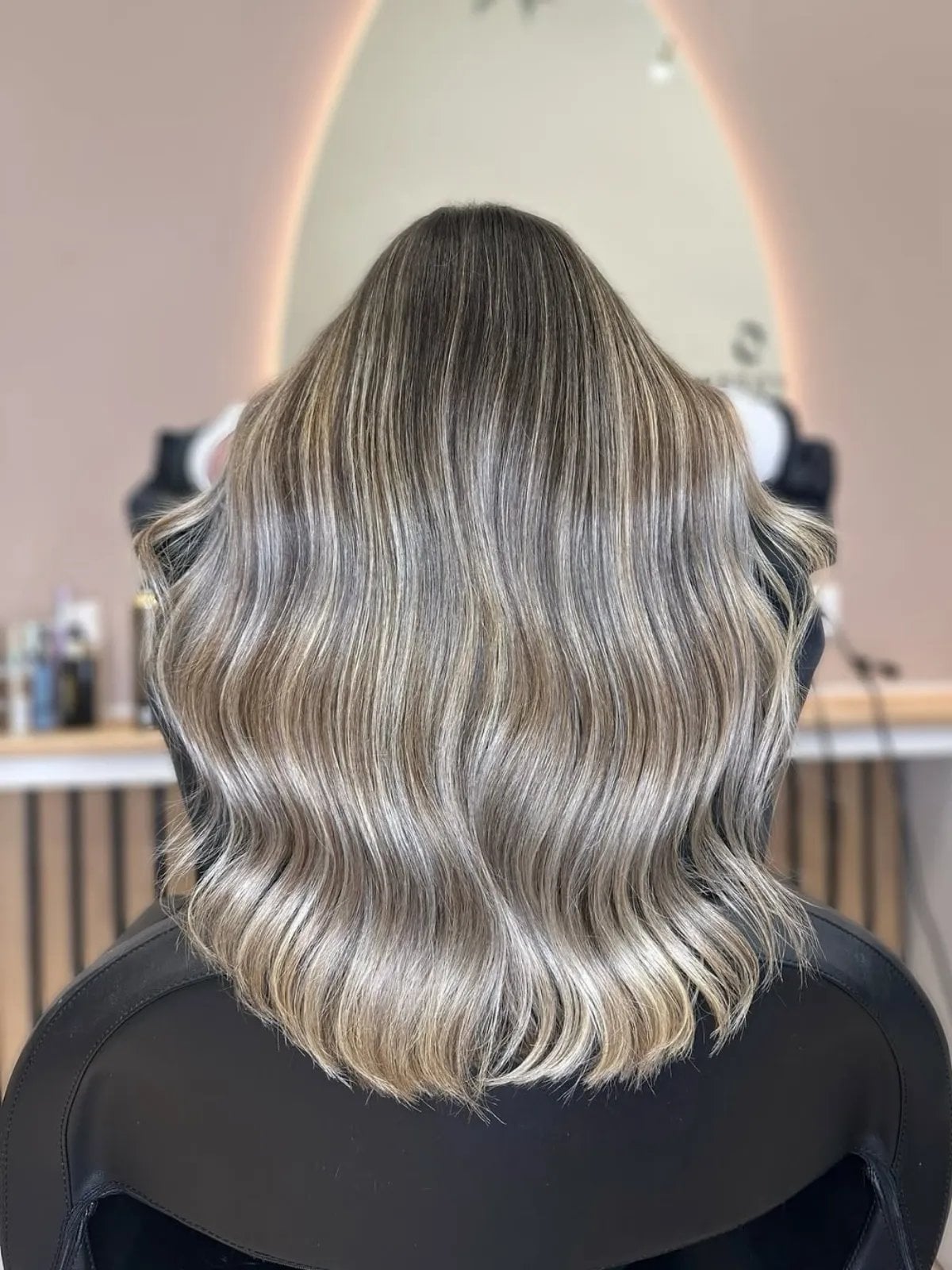 Mid-Back Ash Blonde With Subtle Highlights