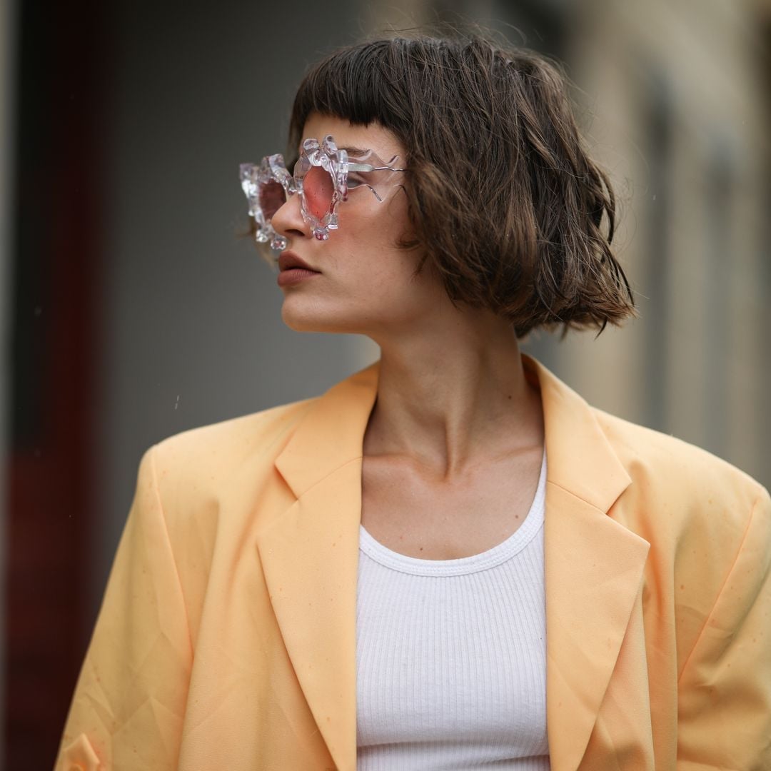 Ear Length Textured Bob With Choppy Baby Bangs