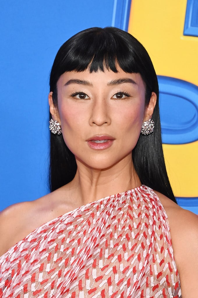 Black Long Bob With Blunt Baby Bangs