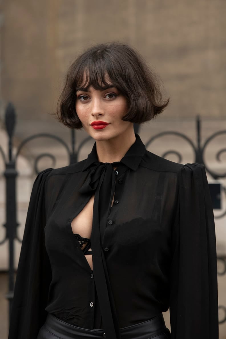 Chin Length Bob With Choppy Baby Bangs