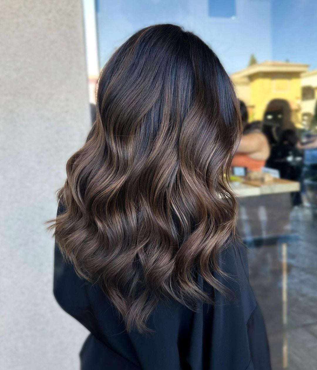 Long Dark Brown With Caramel Babylights Long Dark Brown With Caramel Babylights