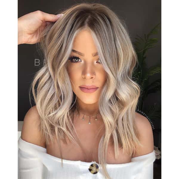 Collarbone Ash Blonde With Subtle Ash Babylights Collarbone Ash Blonde With Subtle Ash Babylights