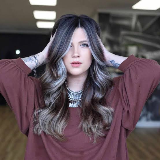 Dark Brown Ash Blonde Balayage With Money Piece Dark Brown Ash Blonde Balayage With Money Piece — Balayage on Long Hair