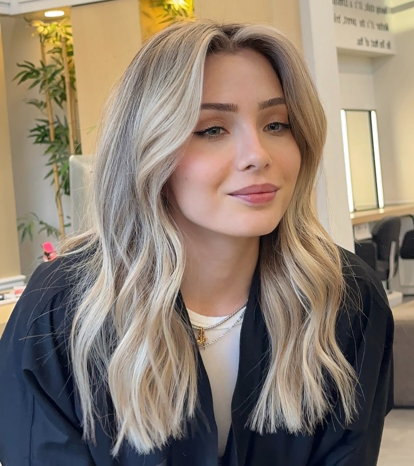 Dark Brown Caramel Blonde Balayage, Mid-Back Dark Brown Caramel Blonde Balayage, Mid-Back — Balayage on Long Hair