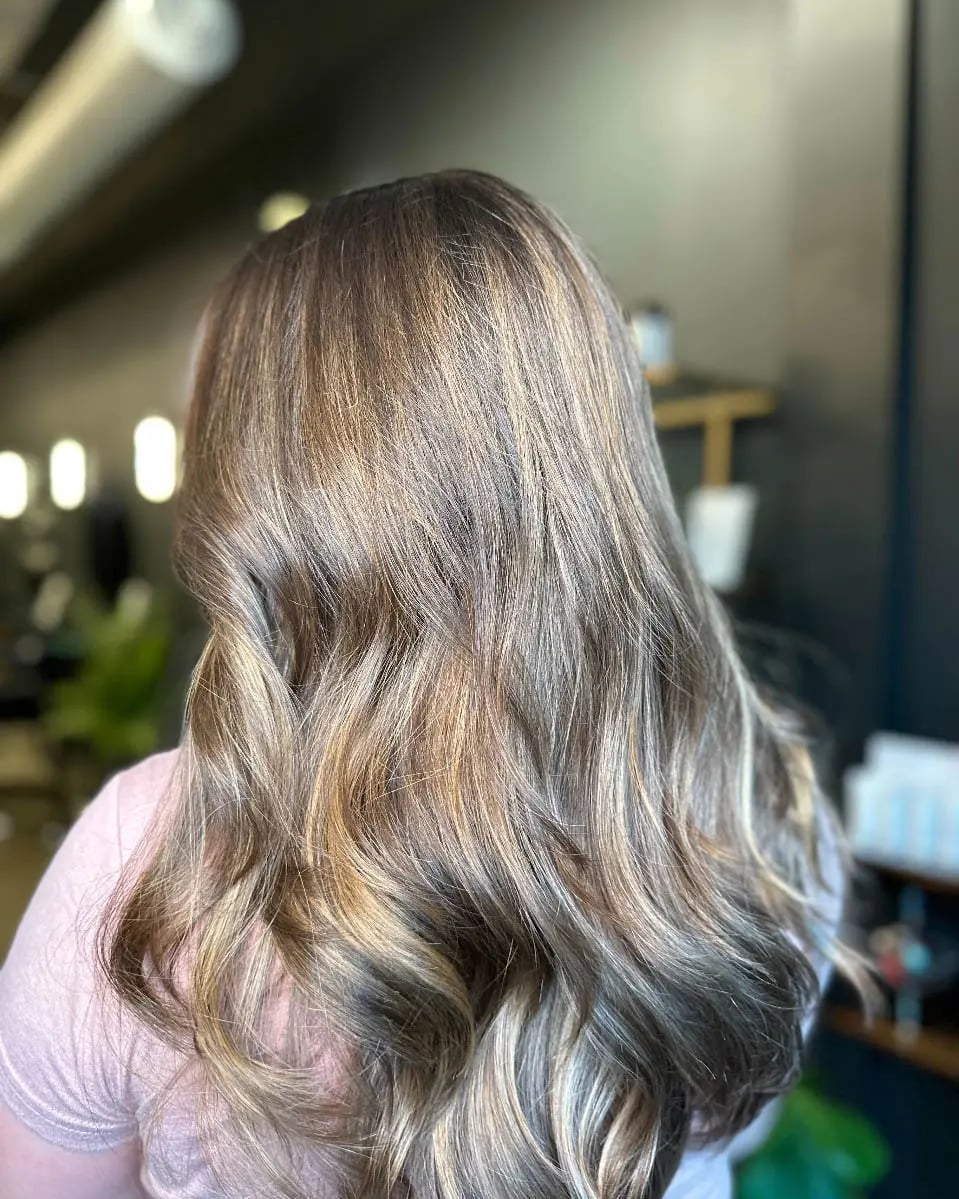 Bronde Balayage With Honey Caramel Tones Bronde Balayage With Honey Caramel Tones — Balayage on Long Hair