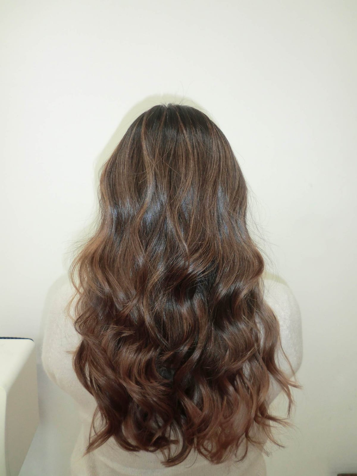 Dark Brown To Chestnut Balayage Waves Dark Brown To Chestnut Balayage Waves — Balayage on Long Hair