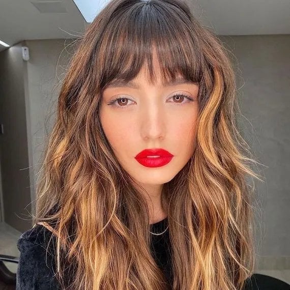 Mid-Back Wavy Balayage With Face-Framing Mid-Back Wavy Balayage With Face-Framing — Balayage on Long Hair