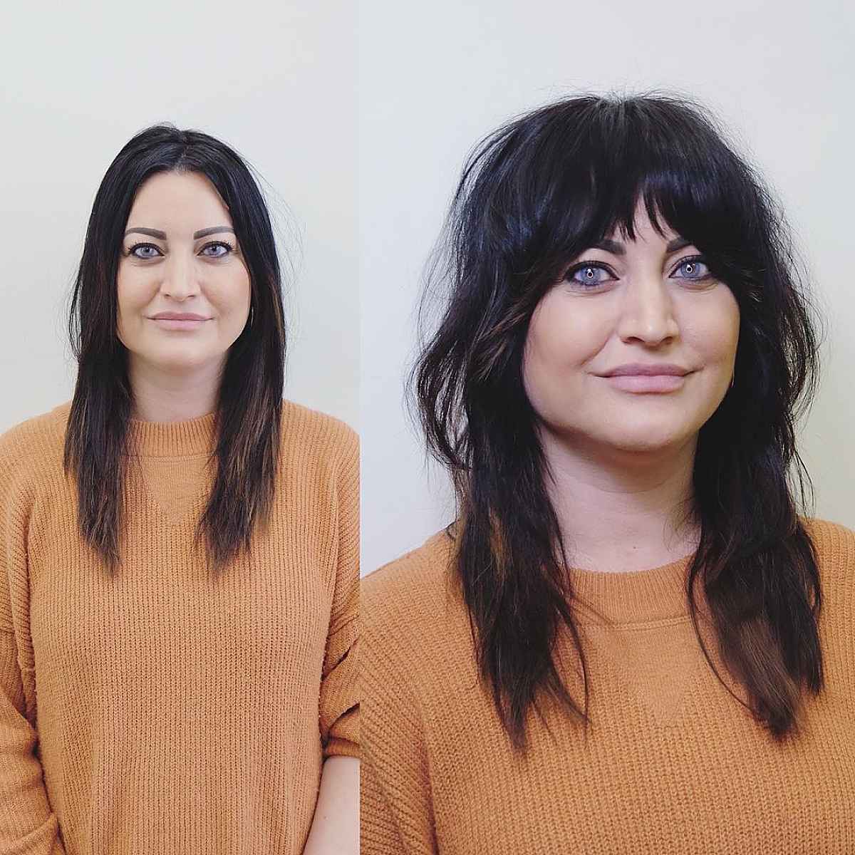 Layered Collarbone Cut With Face-Framing Bangs — Bangs for Fine Hair