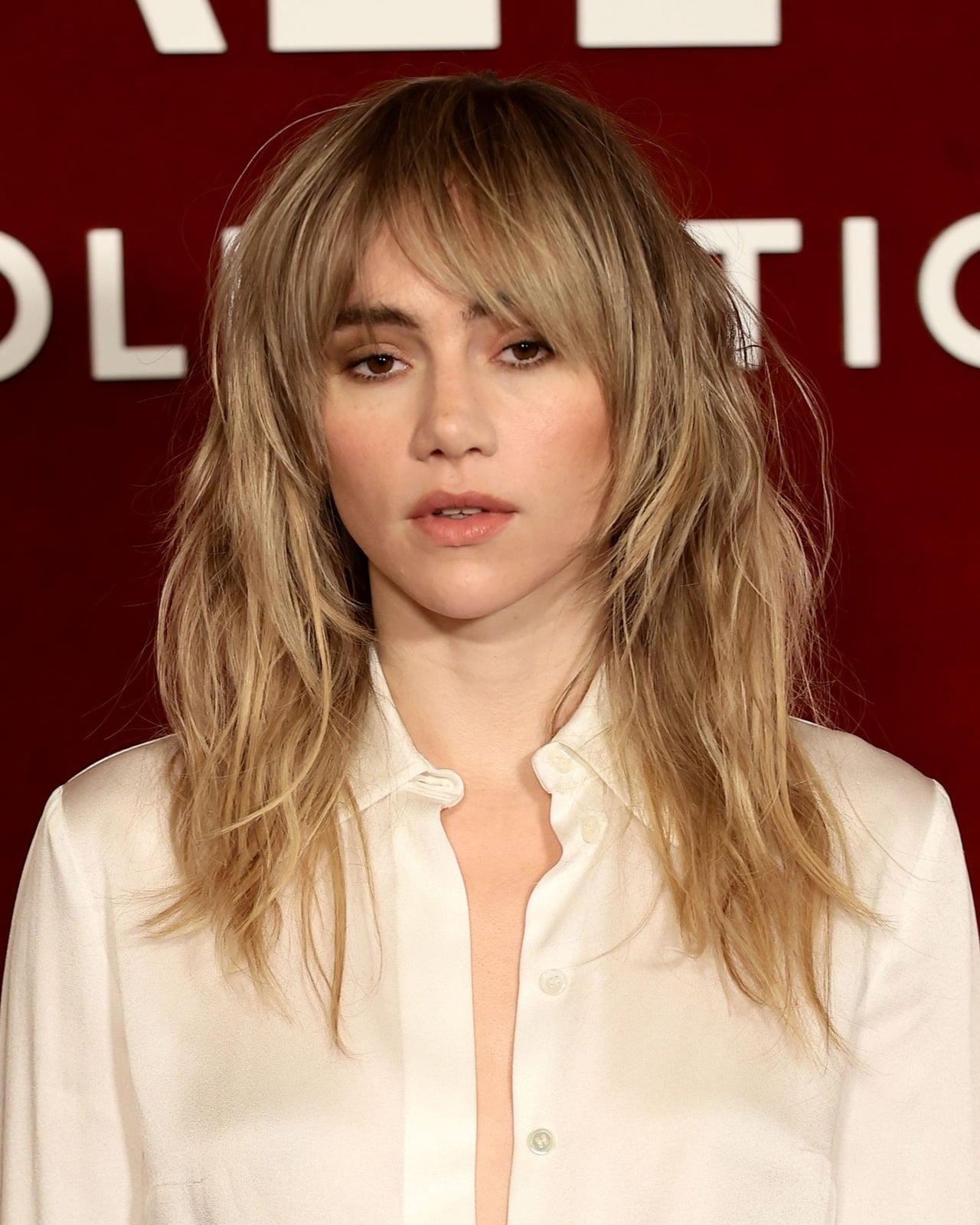 Collarbone Shag With Choppy Curtain Bangs — Bangs for Fine Hair