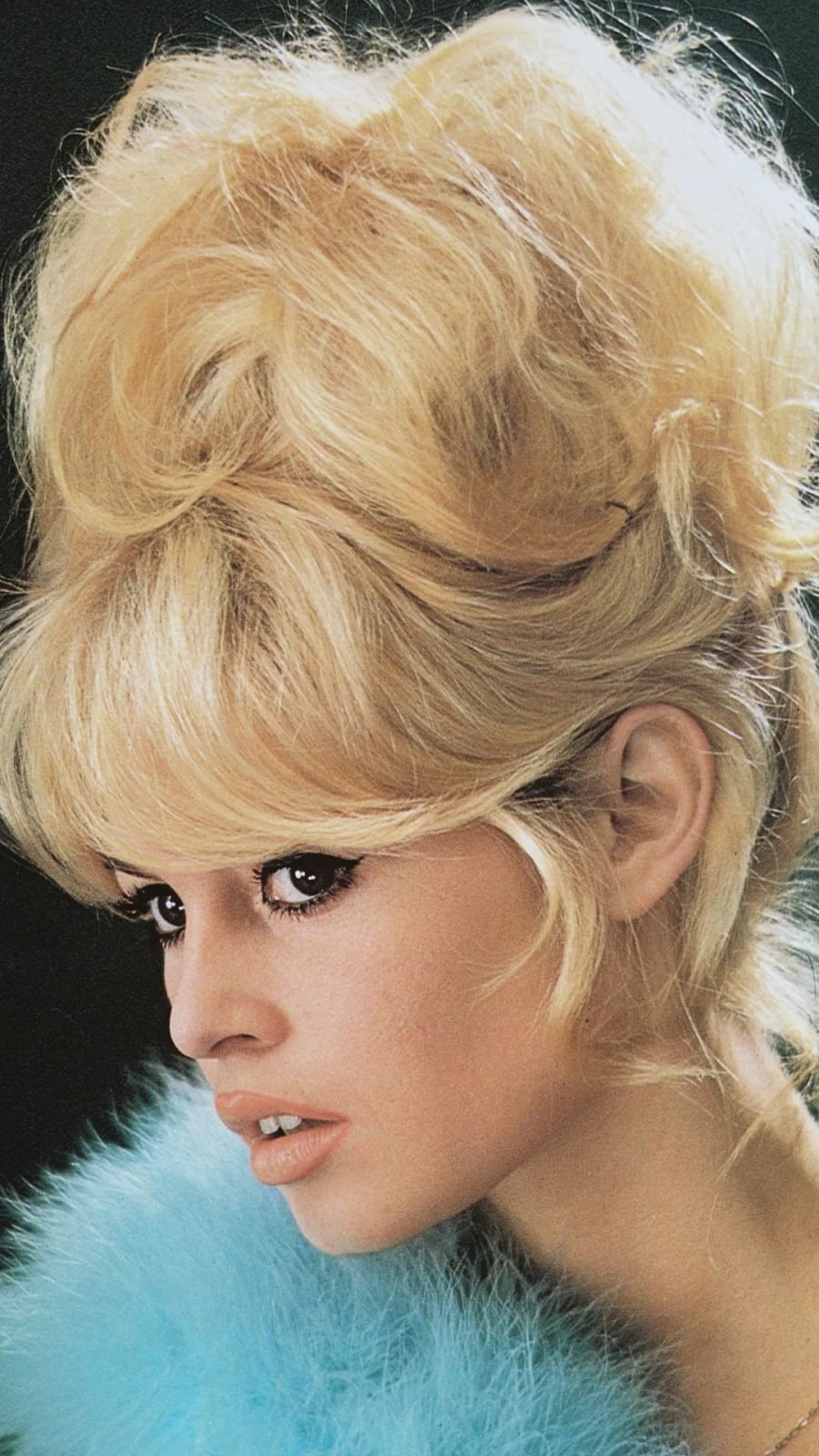 Platinum Blonde Bardot Bangs With Volume