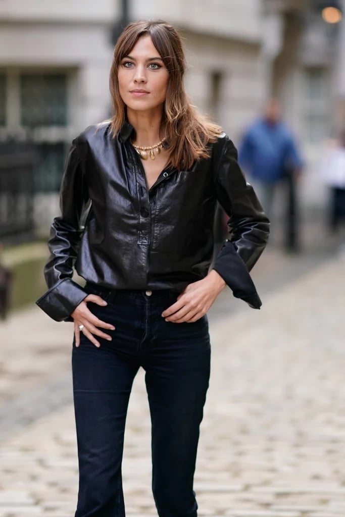 Brunette Shoulder Layers With Air-Dried Bangs — Bardot Bangs