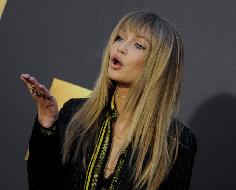 Shoulder Length Straight Blonde With Birkin Bangs Shoulder Length Straight Blonde With Birkin Bangs