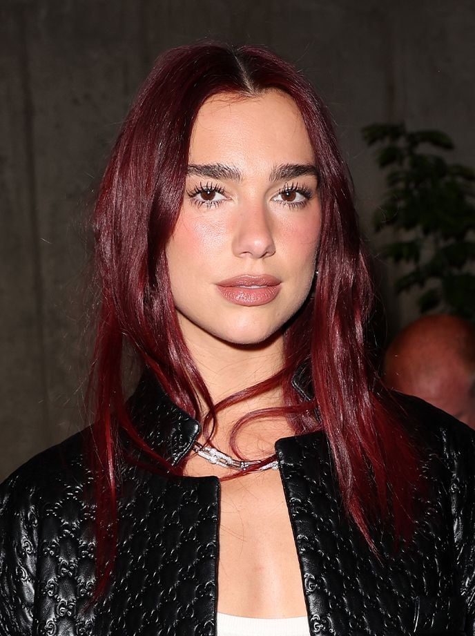 Mid-Back Wavy Hair With Soft Layers, Dark Cherry Red Mid-Back Wavy Hair With Soft Layers, Dark Cherry Red — Black Cherry Hair