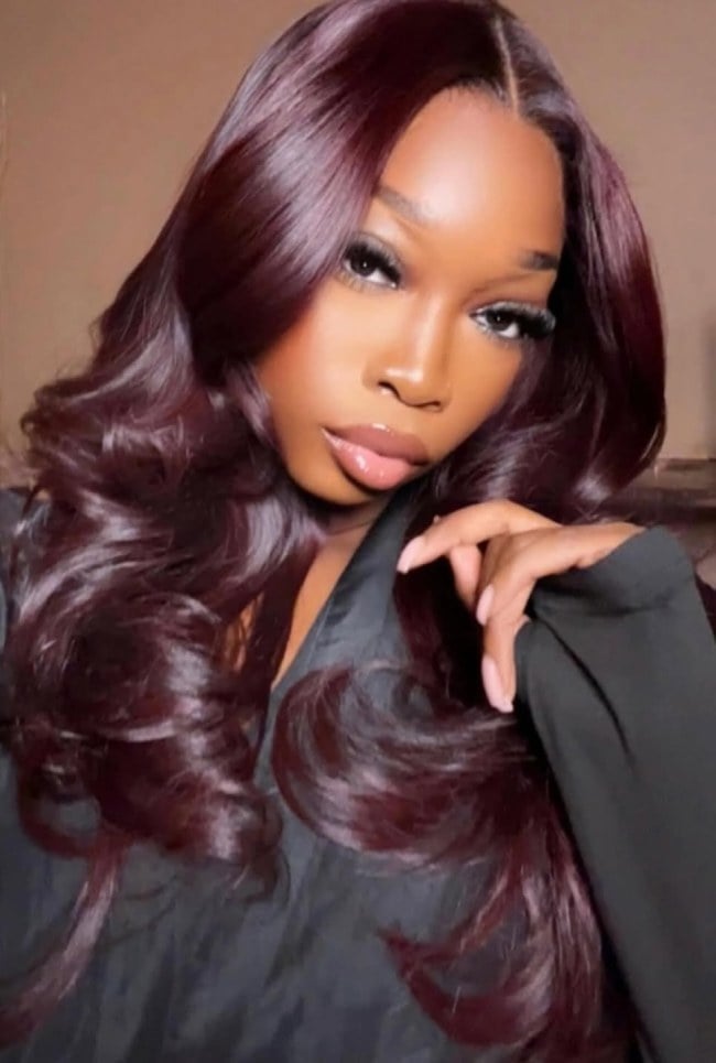Glossy Mid-Back Waves Glossy Mid-Back Waves — Black Cherry Hair